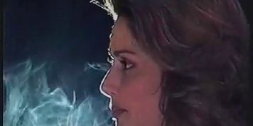 Classic brunette Cougar Sandia smoking sexy