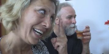 Perverted parents fuck their son's GF (Old Man)