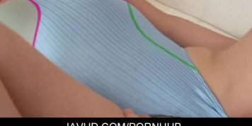 Yuki Mitsui is a hot asian babe humping on a rough shaft after getting toyed