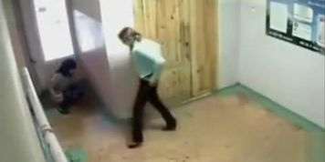 Russian amateur girls pee in public and soak the floor
