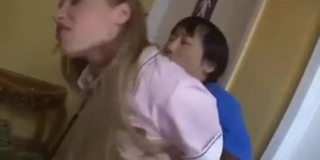 Asian guy white girl on the bus (Alyssa Branch)