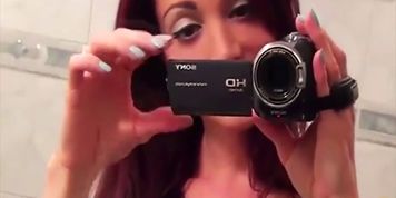 Self Shot Mariana Cordoba strips her lingerie