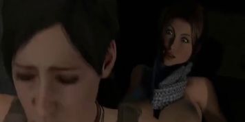 LARA CROFT FUTA SFM 3D (Jamie Lee, Lara Craft, Wendi White)