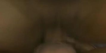 A horny white due licks his hot ebony girlfriend's pussy then bangs her rough