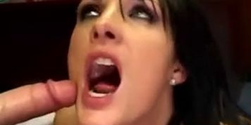Nimpho brunette like cumswallow