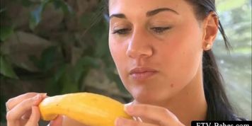 Hot lustful brunette pleasing her pussy with sex toys