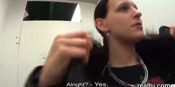 Glamorous czech chick is teased in the shopping centre and banged in pov