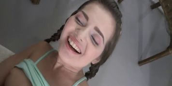 First Anal Quest - Teen Lizi Vogue does first time anal sex for FAQ