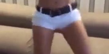 Twerking White shorts