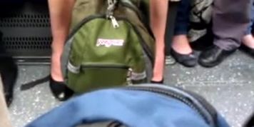 Upskirt on London Tube