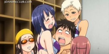 Anime  sporty girls having hardcore sex in the locker room