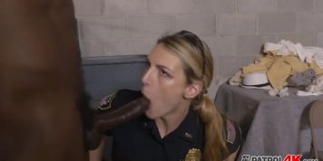 Join a wild interracial hardcore threesome with these naughty MILFs and a black pimp
