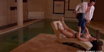 Anastasia Lux is riding a dick at the spa