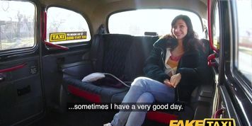 Fake Taxi Lucky drivers dick fills sexy passengers pussy (Gotta Love Lucky)