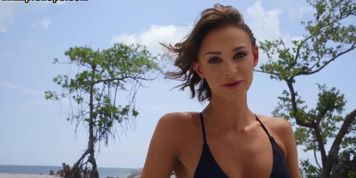 Reality amateur girl POV rides BWC stranger on the beach