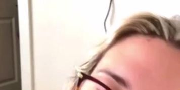 Blonde MILF Sucking BBC