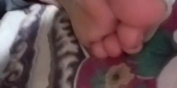 sleeping chinese girl feet