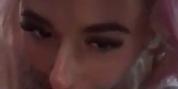 Pretty Blonde Sucking Cock In The Car 