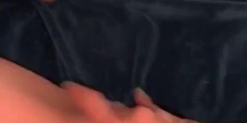 College teen fingers her pussy