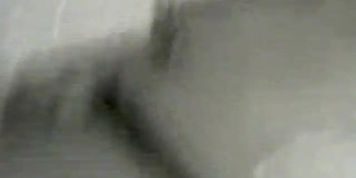 Topless girl in jeans with wet head on window voyeur video