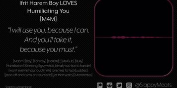 [M4M] Ifrit Harem Boy LOVES Humiliating you and Cums on your Face [audio] - 