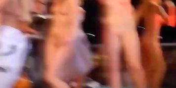 Naturist park girls dance