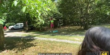 Hunt4K. Hard Outdoor Sex With A Lot Of Cum Between A Teen. Hot Sex With Vixi Rafi & George Uhl (Brigitte Lahaie, Lisa Ann, Sunny Leone)