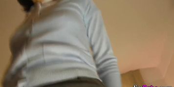 Spex teen rides old cock