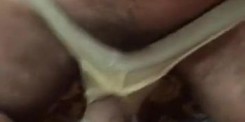 Daddy teasing me with strap on 