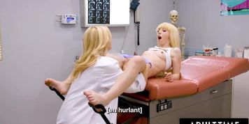 ADULT TIME - Kenzie Reeves Super Soaks Her MILF Doctor With Pussy Squirt! - FRE