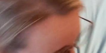 POV Blowjob BLONDE big titty goth TEEN gets a hot FACIAL CUM SHOT