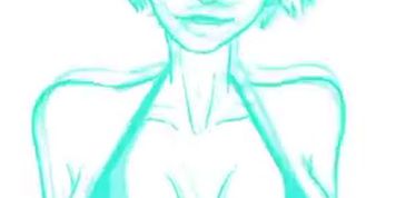 Breast Expansion GIF Speedpaint, Drawing Process Vertical Video 