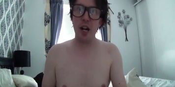 BANG.com - red head in latex lingerie gets fucked by a nerd with cum on her red lips (Zara DuRose)