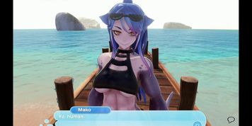 Monster Girl Islandtraining with Mako the Shark Girl - Mako Scene 2 Build2