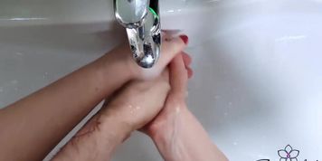 Diligently washing husband s hands and he washes my hands scrubhub