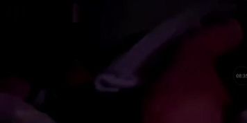 Blonde Pawg showing off her big ass and thick thighs while watching her Latino lover jerk off on the phone