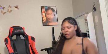 Curvy Ebony Slut Get Load Of Cum After Rough Bbc Pounding Live At