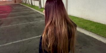 Italian Long Hair Milf Artemisia Love Public Smoking Sesh Outdoor in LA OF@ArtemisiaLove101