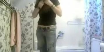 Spy webcam in bath - busted