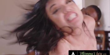 Mommys Boy - Gorgeous Milf Little Puck Gets Creampie After Wild Interracial Screw (Isiah Maxwell)