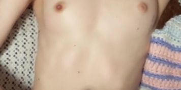 Interracial handjob from short haired teen