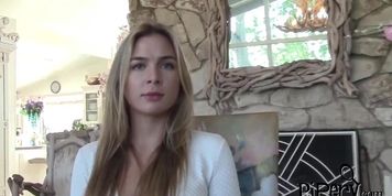 Blonde having a cock ride during her sweet date