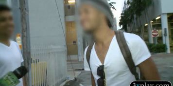 Guy pursuaded to get his cock sucked off