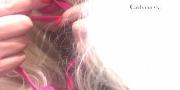 Sexy moaning and kissing asmr sounds with blonde Carlycurvy!  (Tyler Faith)