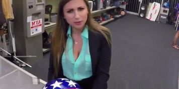 Pawnshop amateur riding out the back of store