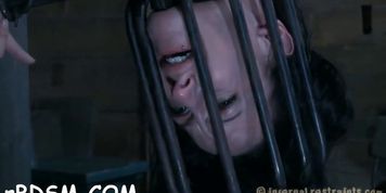 Caged up beauty needs punishment - video 14