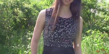 Bitch STOP - Susan Ayn rides big dick outdoors