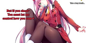 Zero Two sits on your face (Zero Two JOI) (Breathplay, Light Femdom, Facesitting, Two Endings)