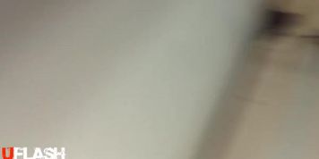 Dickflash for Asian woman on train