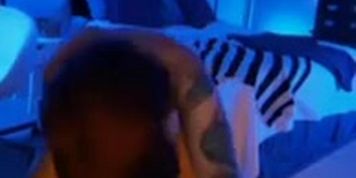 Tattooed Chick Rides Her Dildo